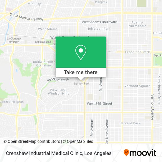 Crenshaw Industrial Medical Clinic map