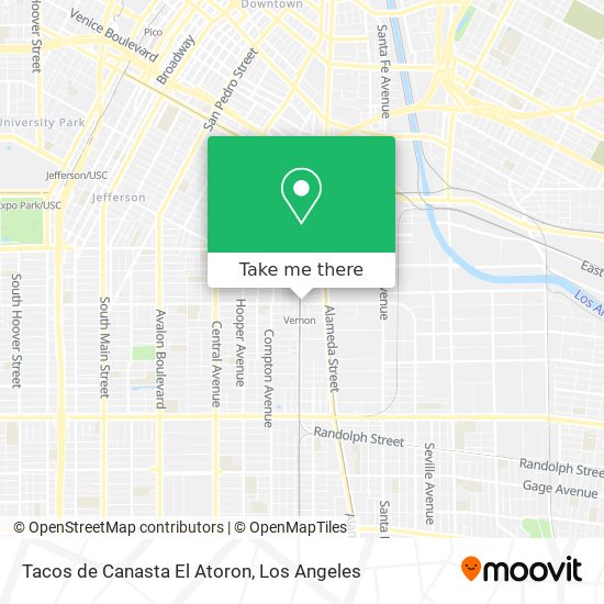Mapa de Tacos de Canasta El Atoron