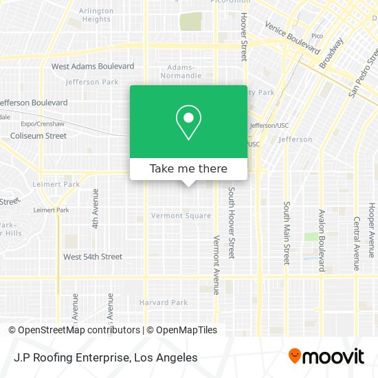 J.P Roofing Enterprise map