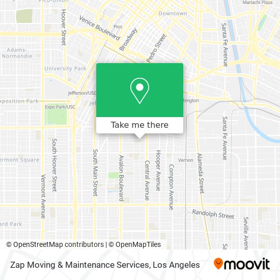 Zap Moving & Maintenance Services map