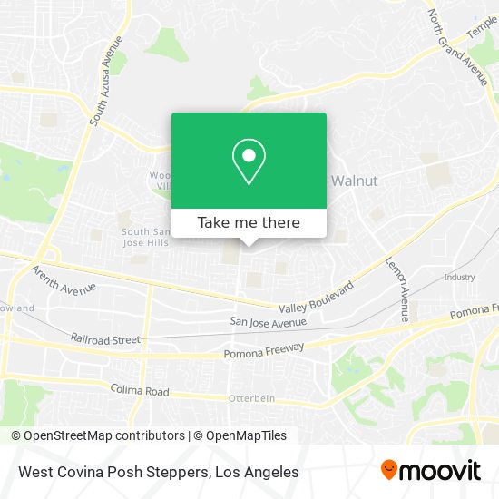 West Covina Posh Steppers map