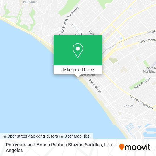 Perrycafe and Beach Rentals Blazing Saddles map