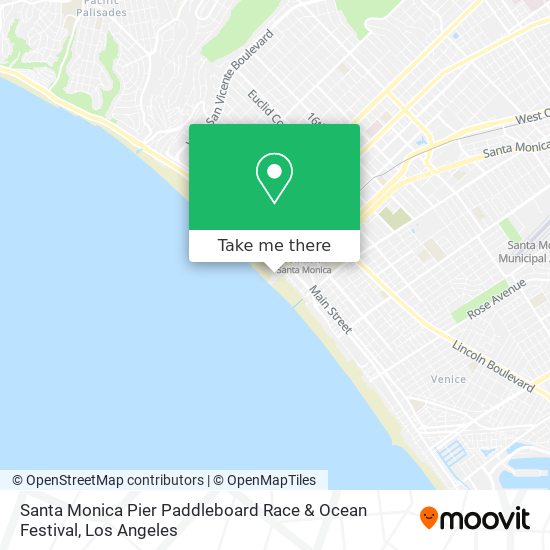 Santa Monica Pier Paddleboard Race & Ocean Festival map