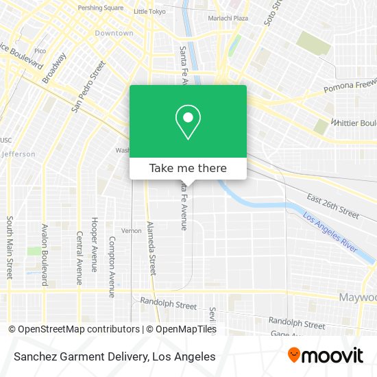 Sanchez Garment Delivery map