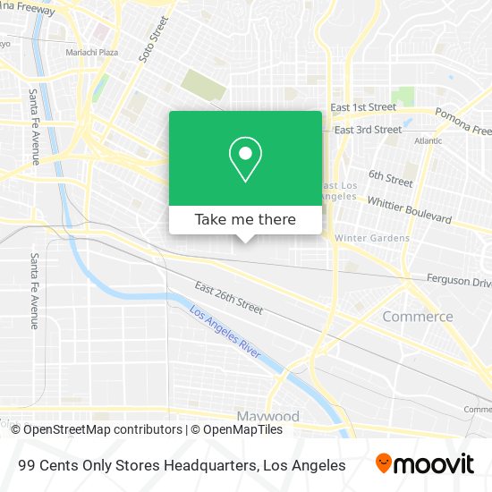 Mapa de 99 Cents Only Stores Headquarters