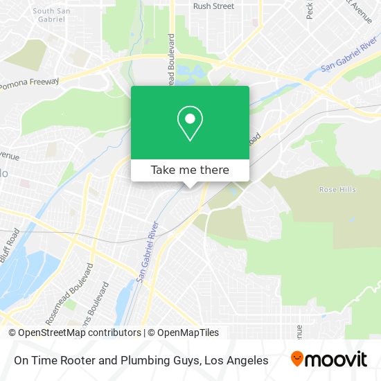 On Time Rooter and Plumbing Guys map