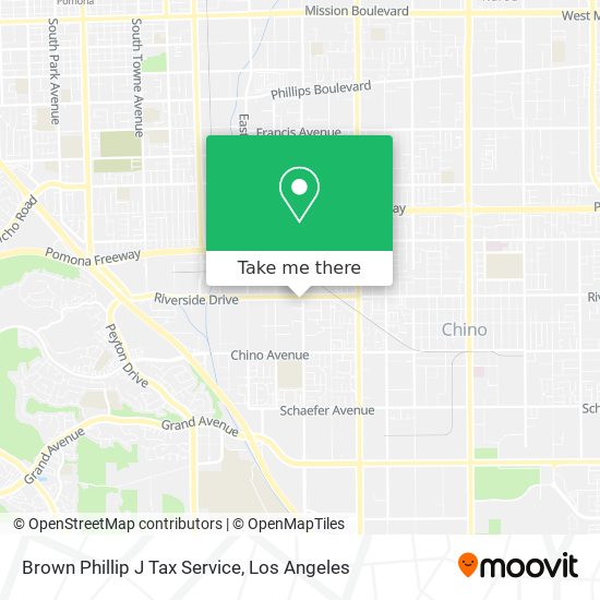 Brown Phillip J Tax Service map