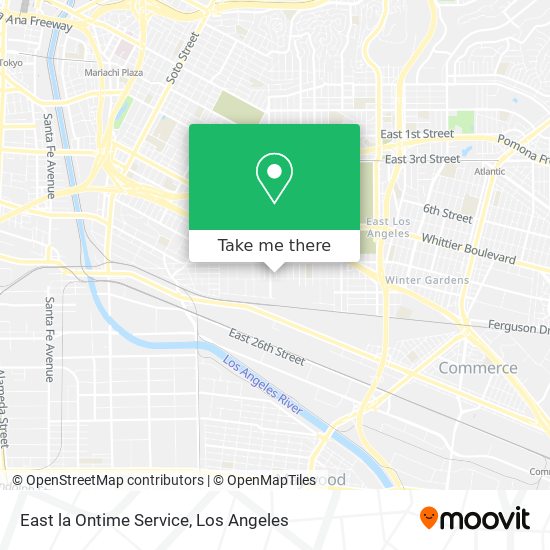 Mapa de East la Ontime Service