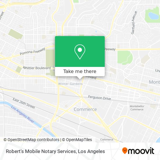 Robert's Mobile Notary Services map