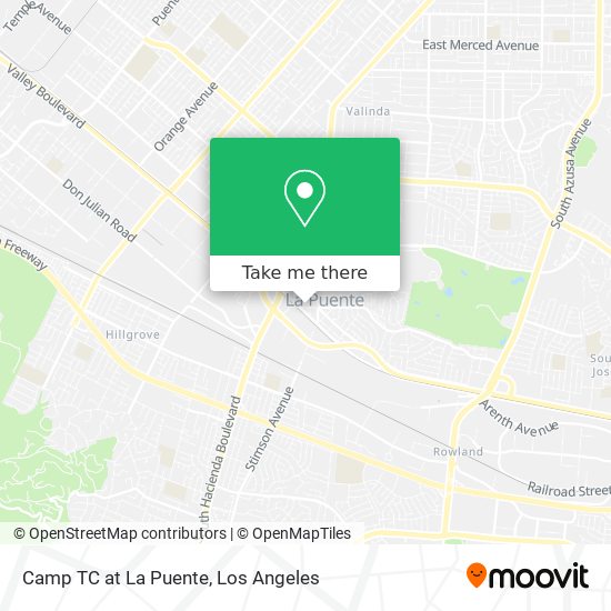 Camp TC at La Puente map