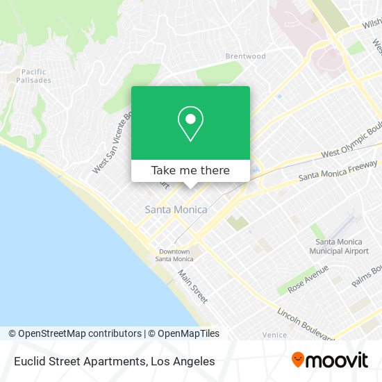 Mapa de Euclid Street Apartments
