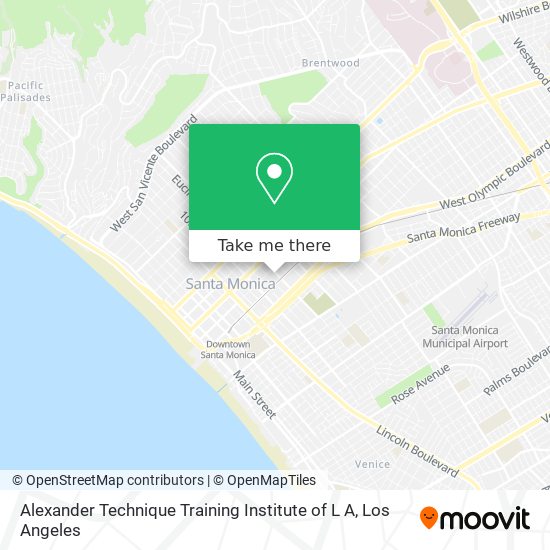 Alexander Technique Training Institute of L A map