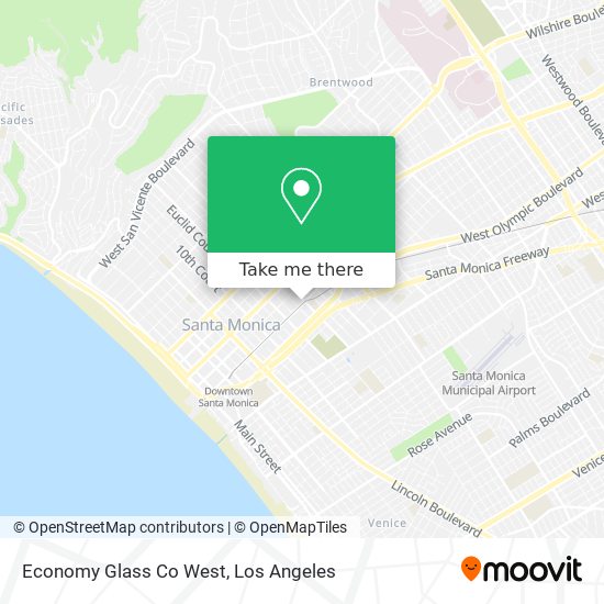 Mapa de Economy Glass Co West