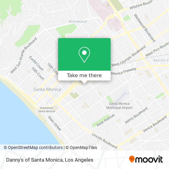 Mapa de Danny's of Santa Monica