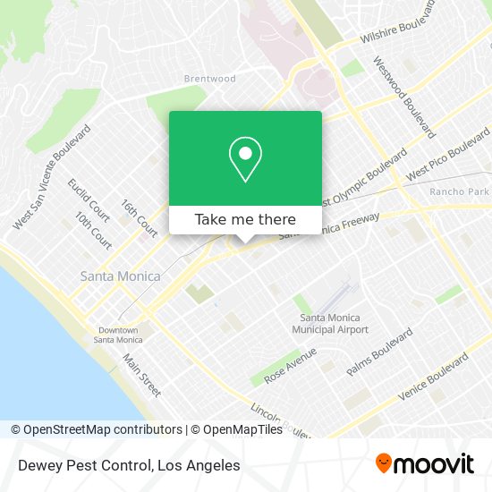 Mapa de Dewey Pest Control