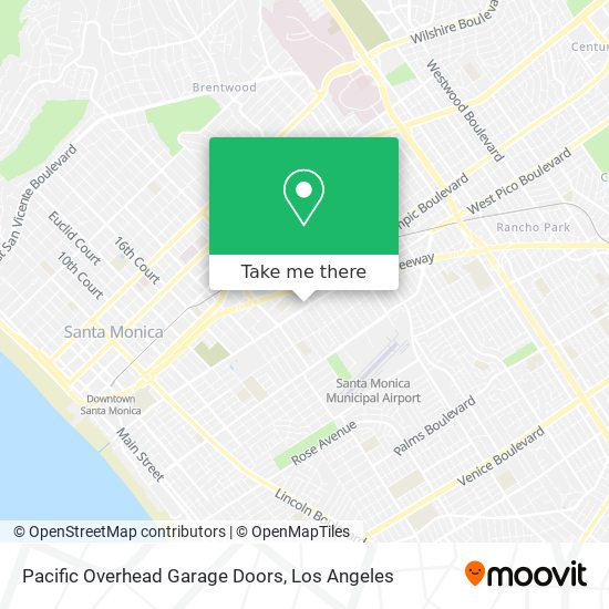 Pacific Overhead Garage Doors map