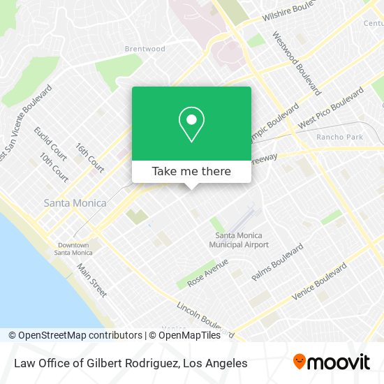 Mapa de Law Office of Gilbert Rodriguez