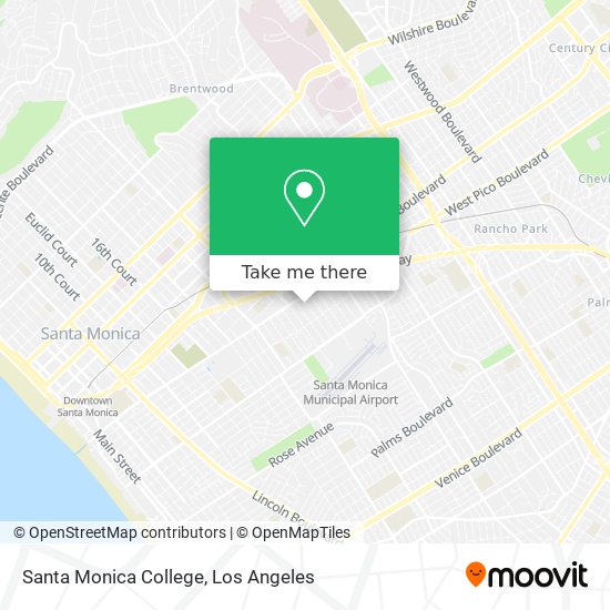 Mapa de Santa Monica College