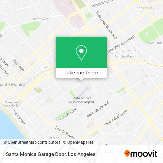 Santa Monica Garage Door map