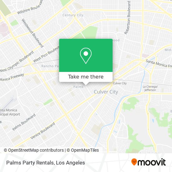 Mapa de Palms Party Rentals