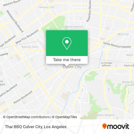 Thai BBQ Culver City map