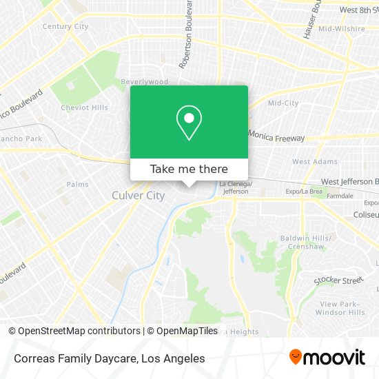 Correas Family Daycare map