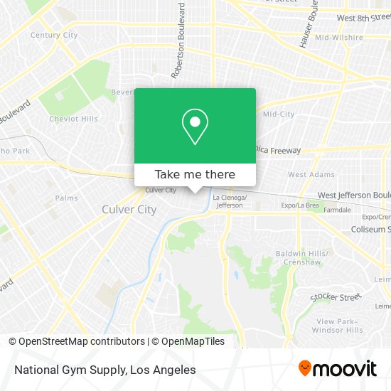 National Gym Supply map
