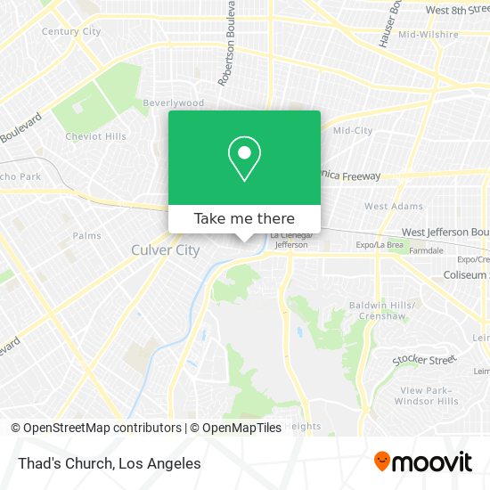 Mapa de Thad's Church