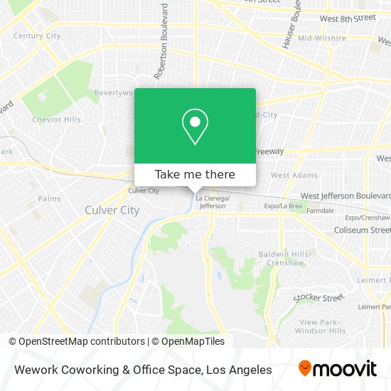 Mapa de Wework Coworking & Office Space