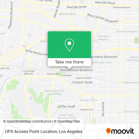 Mapa de UPS Access Point Location