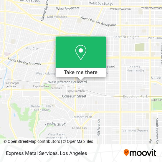 Express Metal Services map