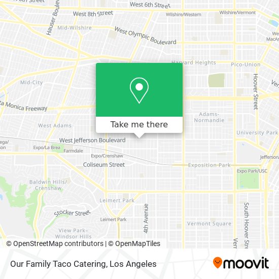 Our Family Taco Catering map