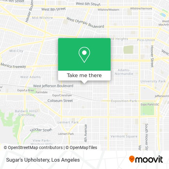 Sugar's Upholstery map