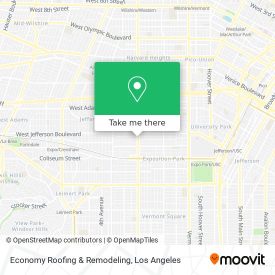 Economy Roofing & Remodeling map