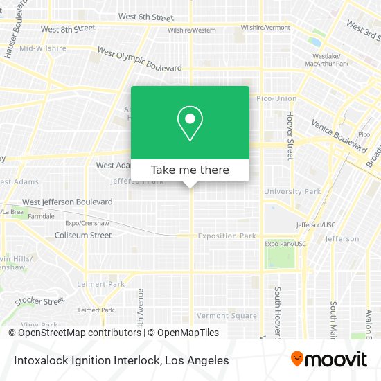 Mapa de Intoxalock Ignition Interlock