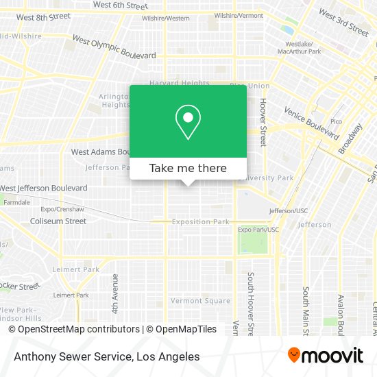 Anthony Sewer Service map
