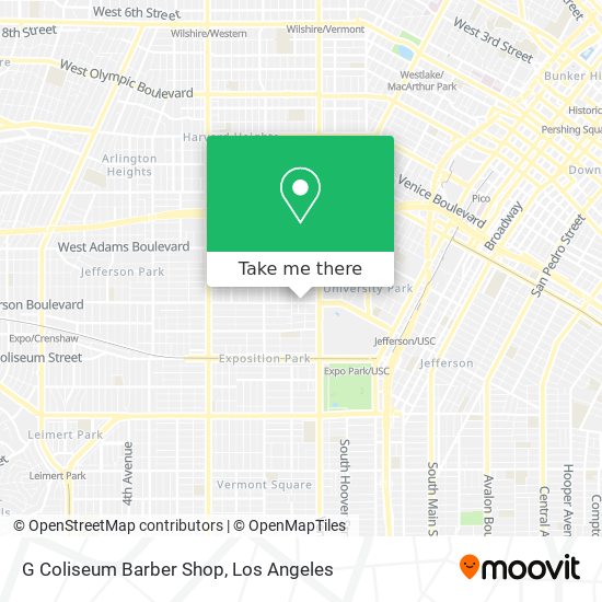 G Coliseum Barber Shop map