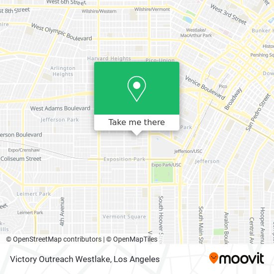 Mapa de Victory Outreach Westlake