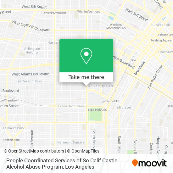 People Coordinated Services of So Calif Castle Alcohol Abuse Program map