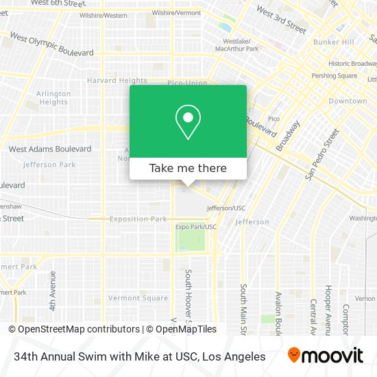 Mapa de 34th Annual Swim with Mike at USC