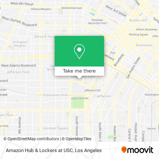 Amazon Hub & Lockers at USC map