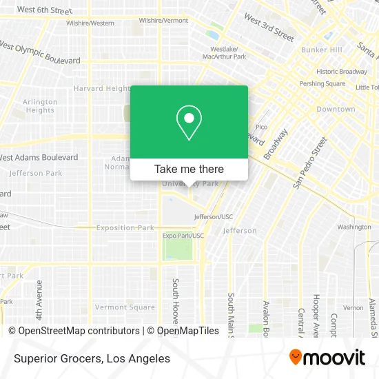 Superior Grocers map