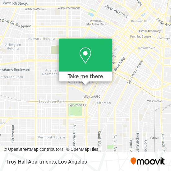 Mapa de Troy Hall Apartments