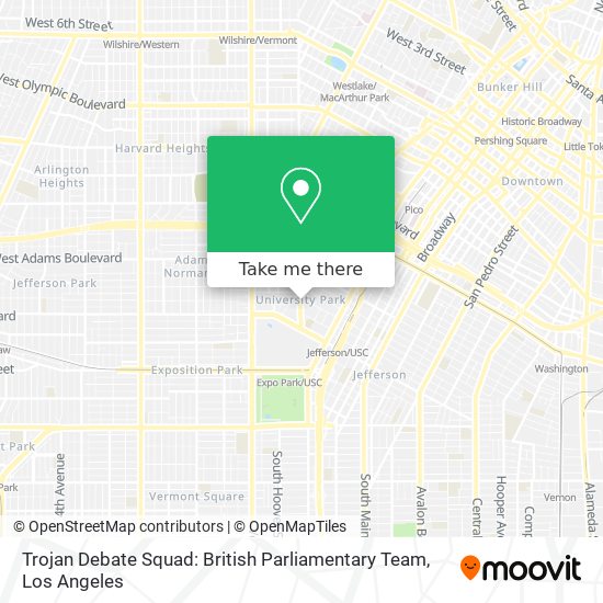 Trojan Debate Squad: British Parliamentary Team map