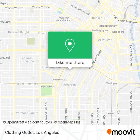 Clothing Outlet map