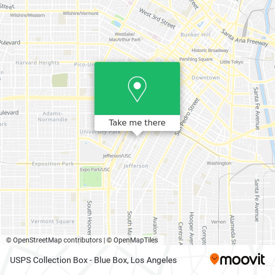 USPS Collection Box - Blue Box map