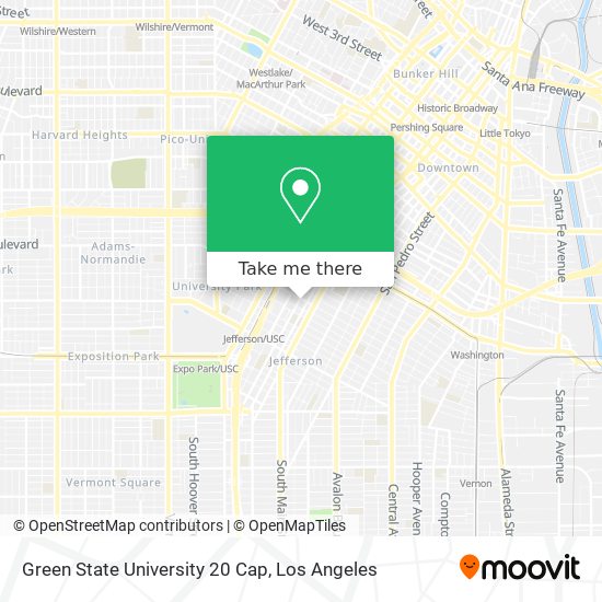 Green State University 20 Cap map