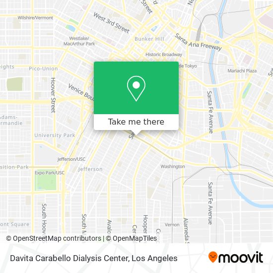 Davita Carabello Dialysis Center map