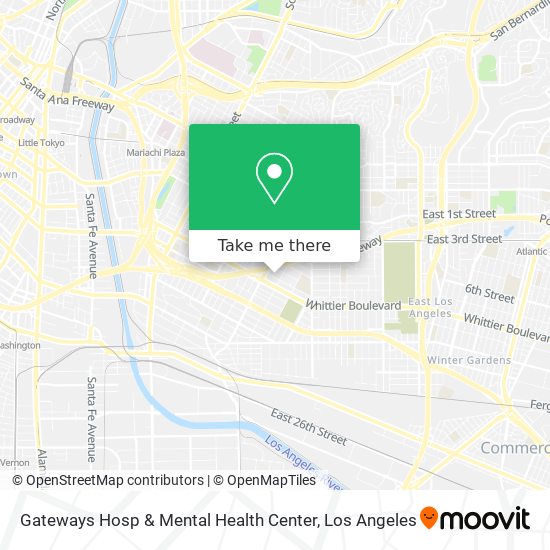 Gateways Hosp & Mental Health Center map