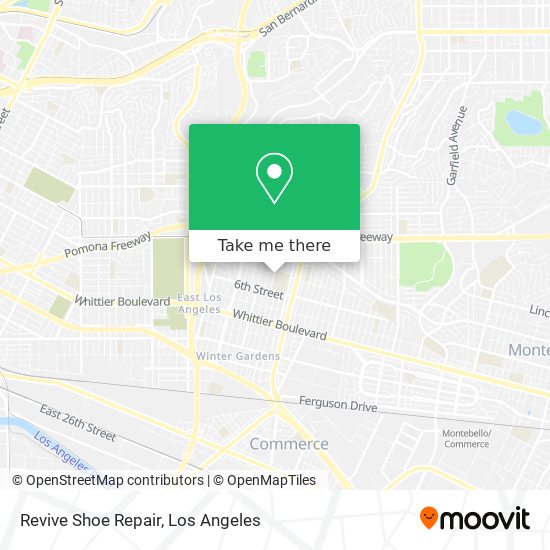 Mapa de Revive Shoe Repair